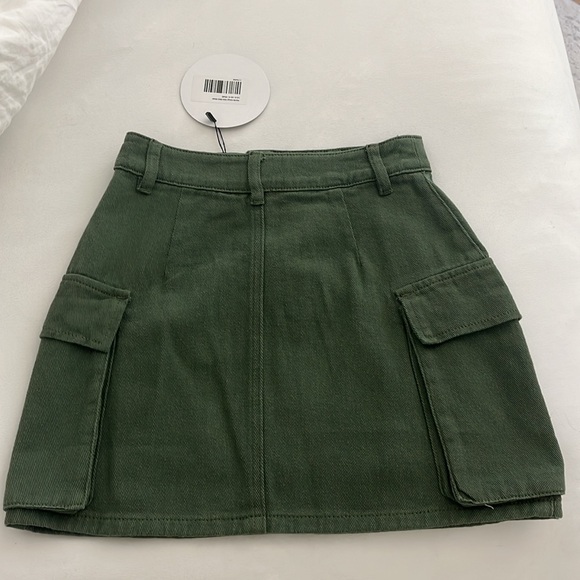 Khaki Green Princess Polly Mini Skirt - Picture 2 of 4